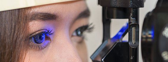 Eye checkup for a woman