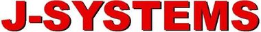 J-SYSTEMS logo in red and blue text with a gray abstract globe icon.