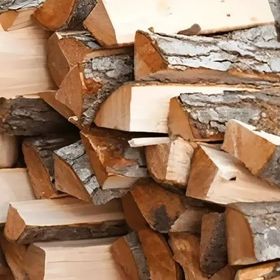A pile of logs stacked on top of each other