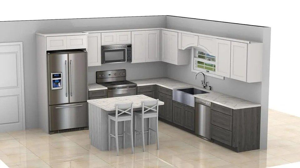 Cabinet and countertop model