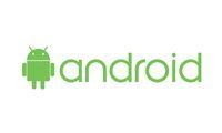 Green Android robot logo with the word “android” on a white background