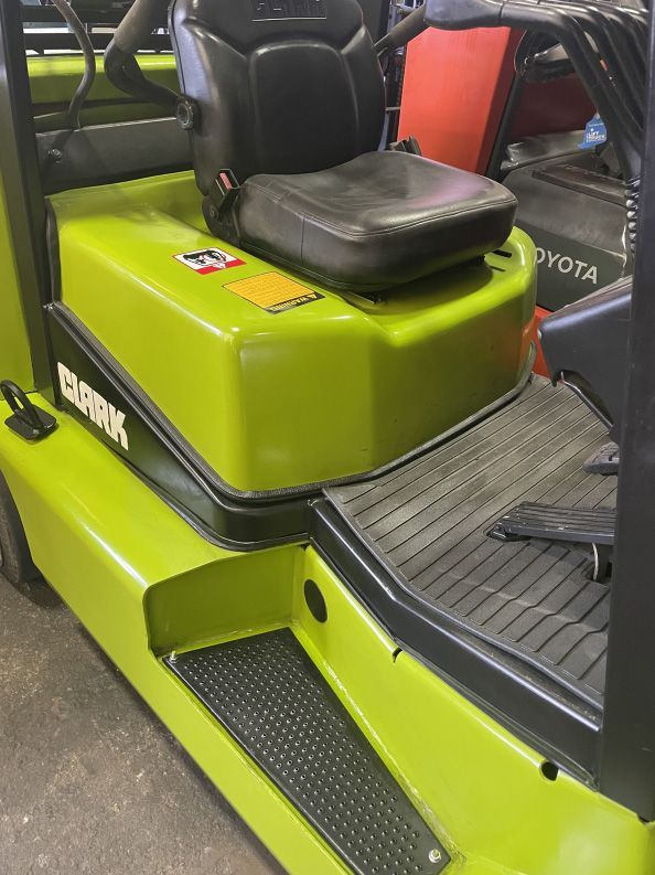 Green forklift