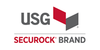 Usg securock brand logo on a white background