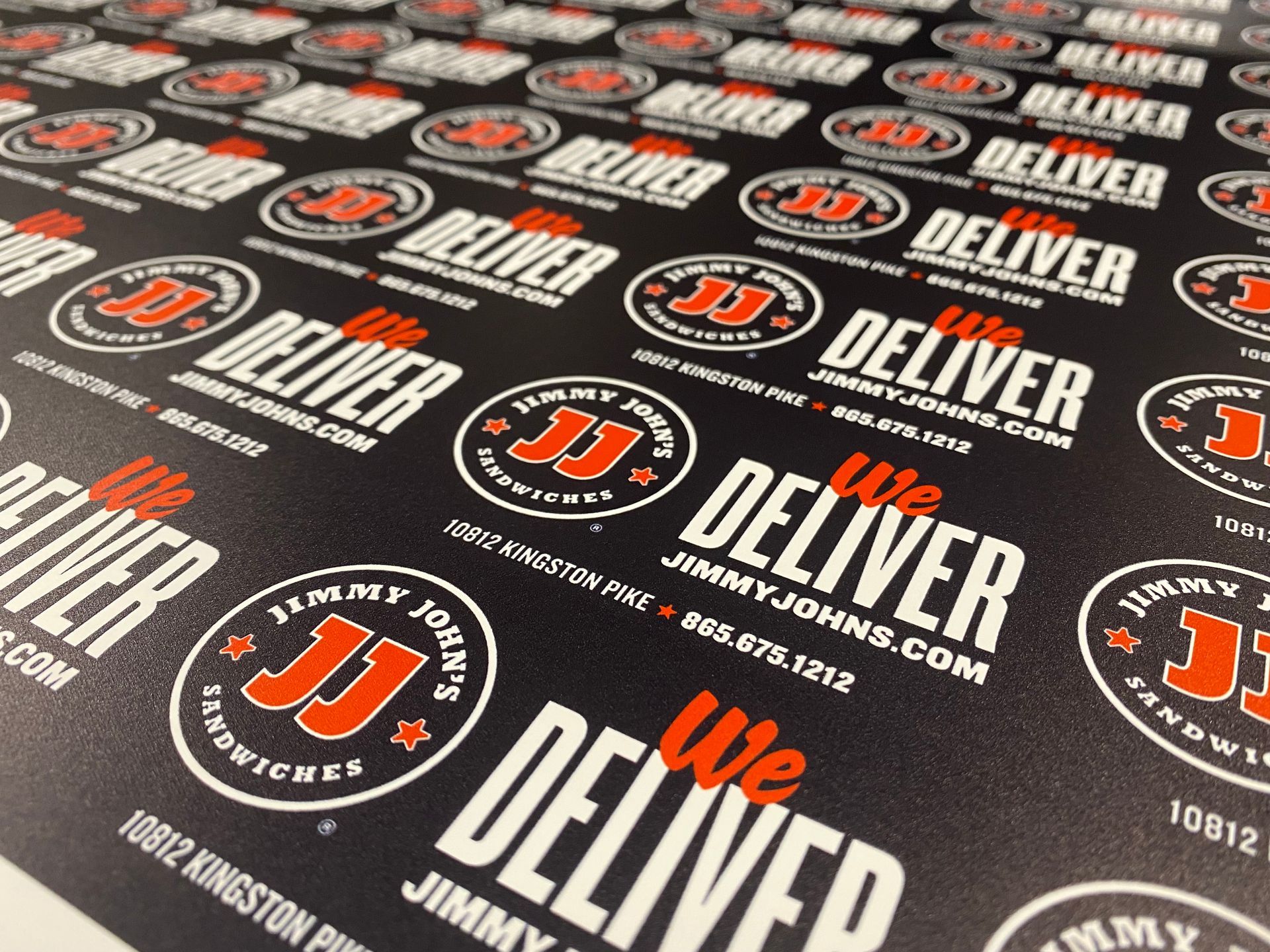 Jimmy John's calling cards