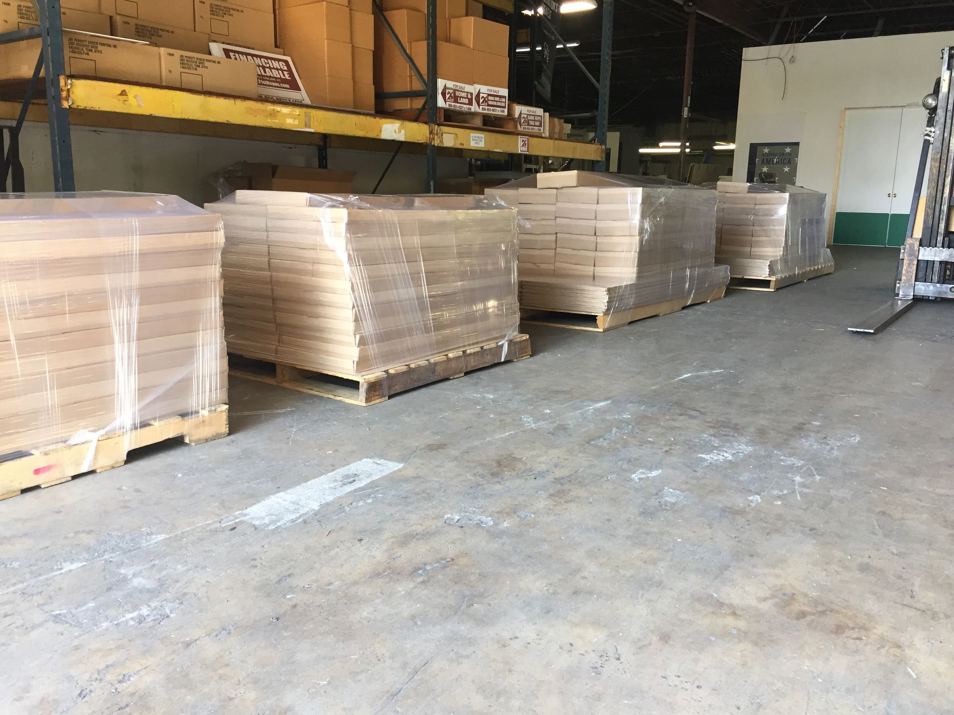 Printed signage bulk