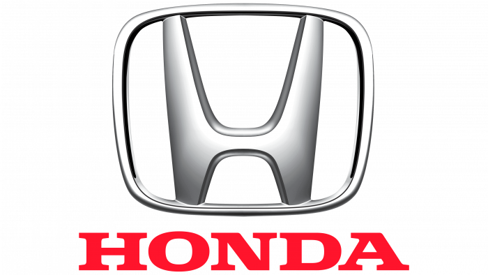 The honda logo is on a white background.