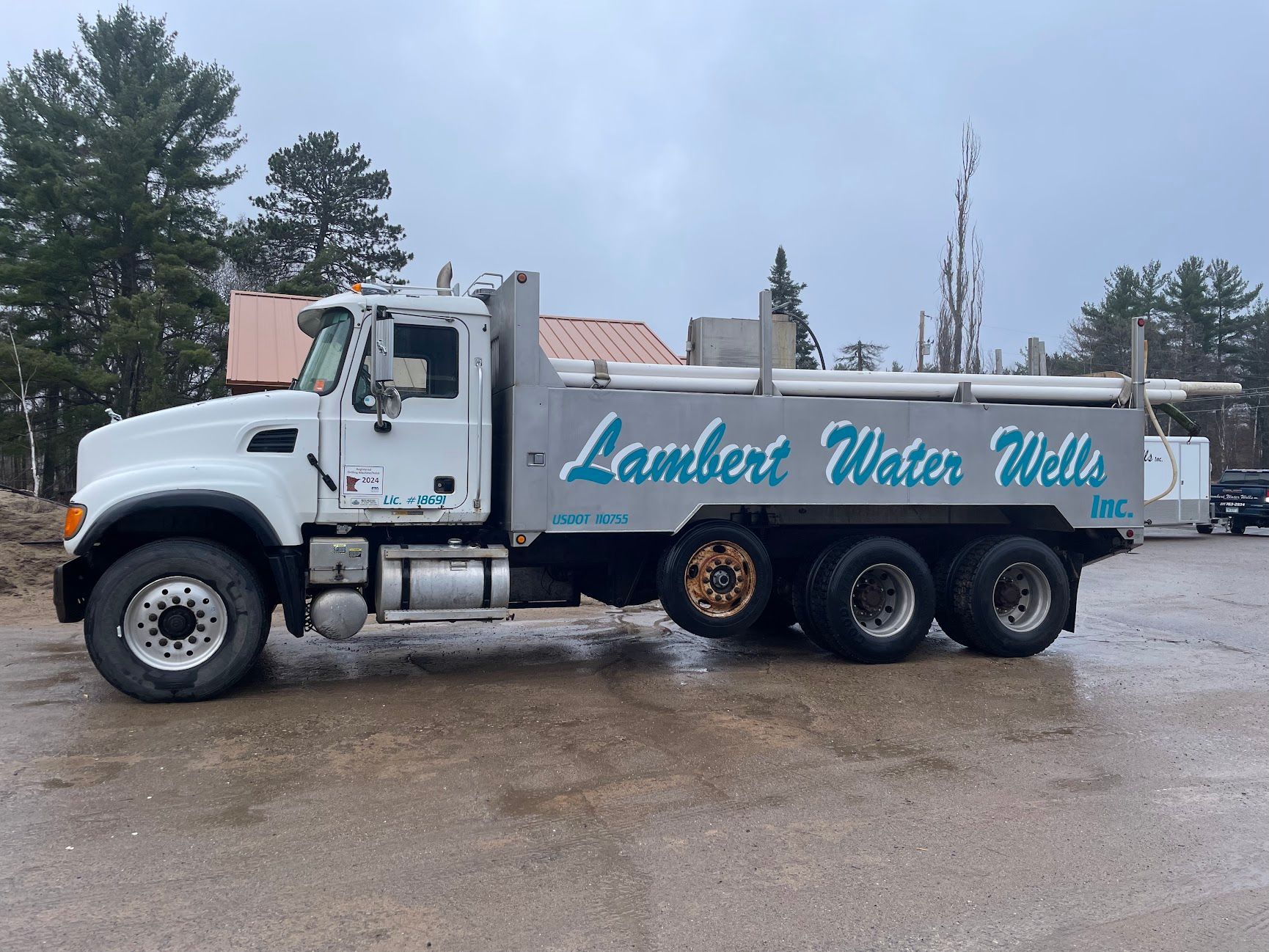 Lambert Water Wells truck