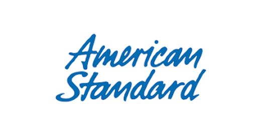 American Standard logo in blue script on a white background