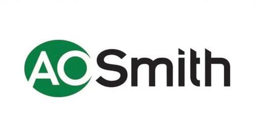 A.O. Smith logo with green circular emblem and black text