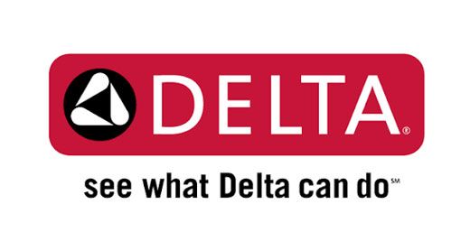 Delta airline logo with red banner and slogan “see what Delta can do”