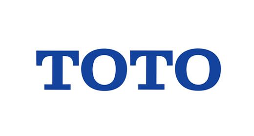 Blue TOTO logo in bold uppercase letters on a white background