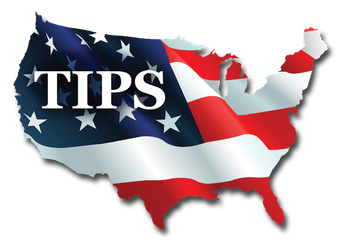 USA map flag with 