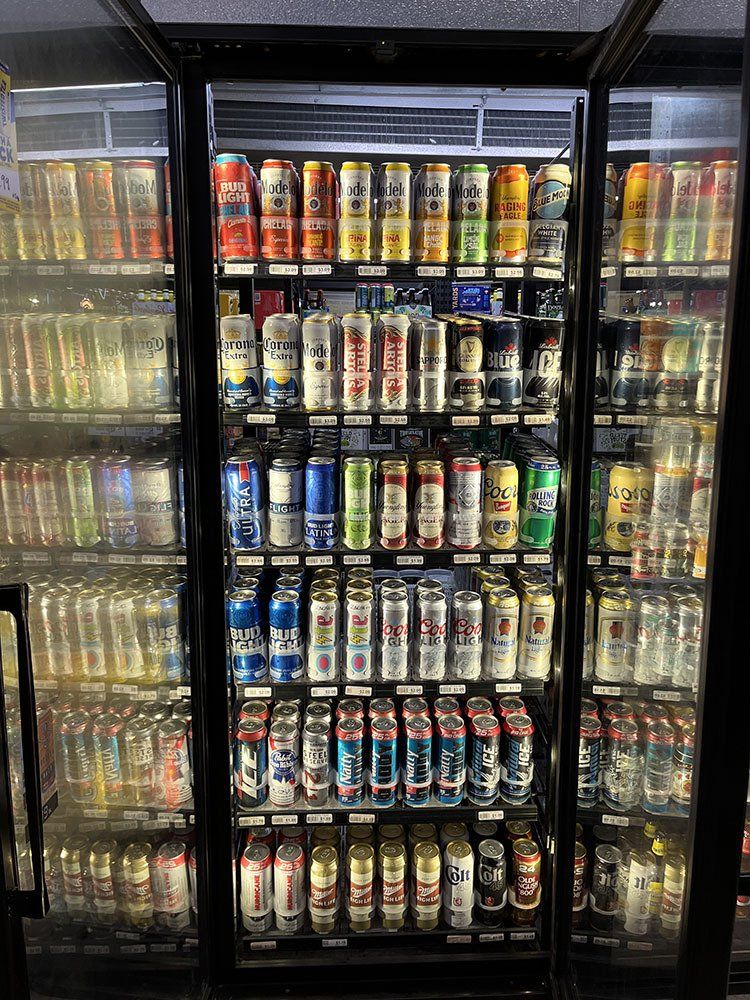 beers on display