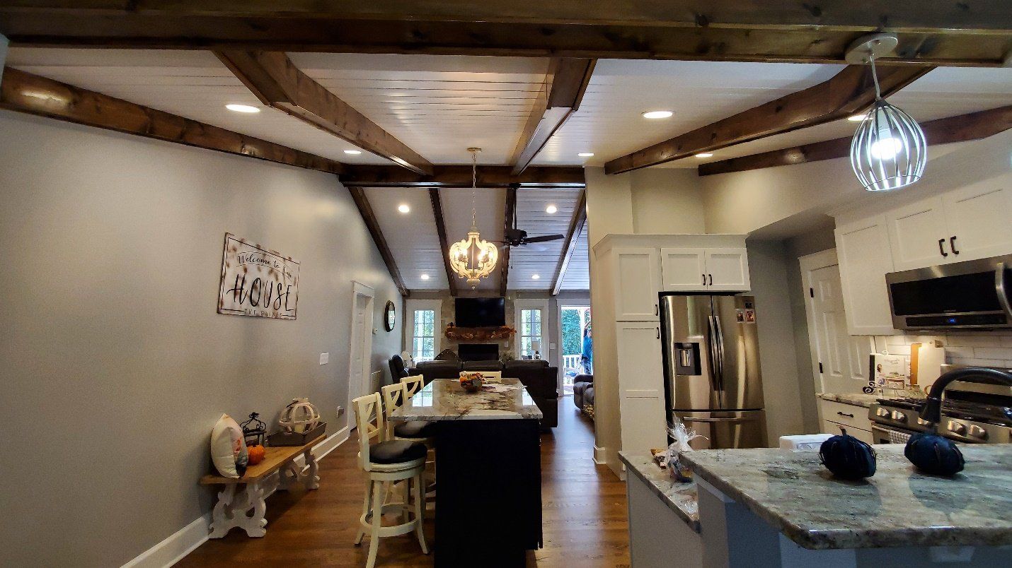 kitchen and dining room