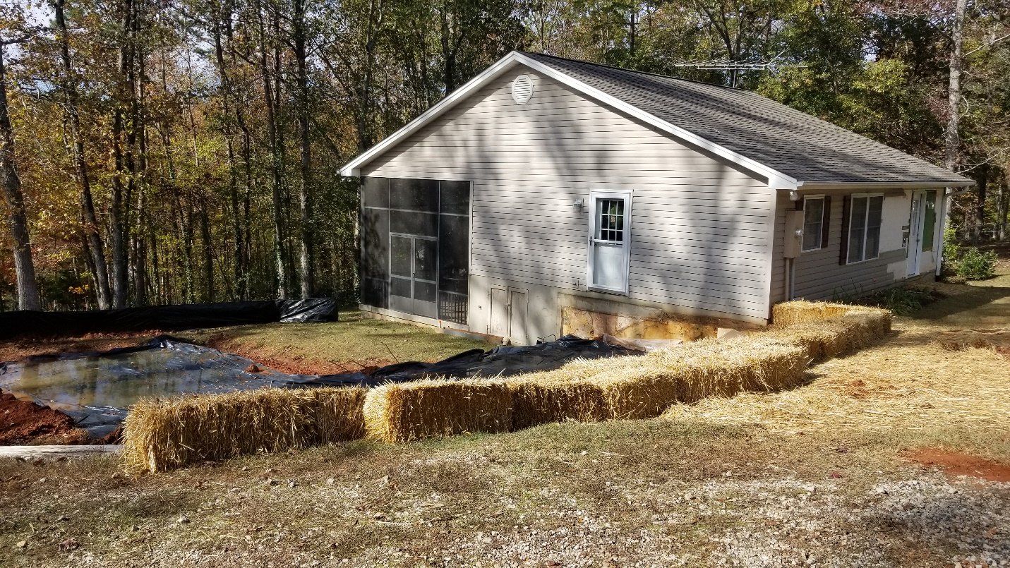 main house before the construction