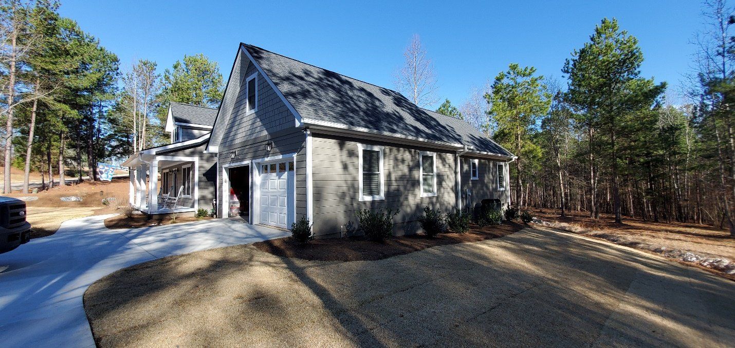 garage of custom home