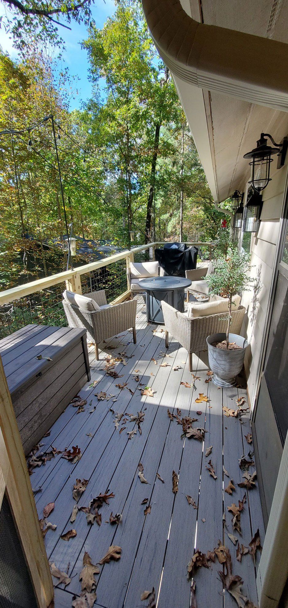 sunny outdoor porch