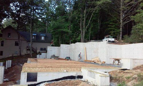 New mountain lake home