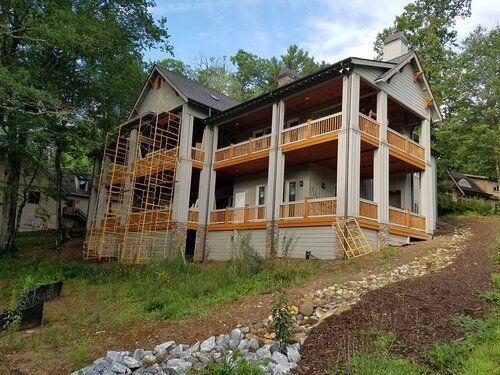 New mountain lake home