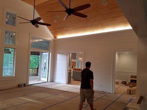 New mountain lake home