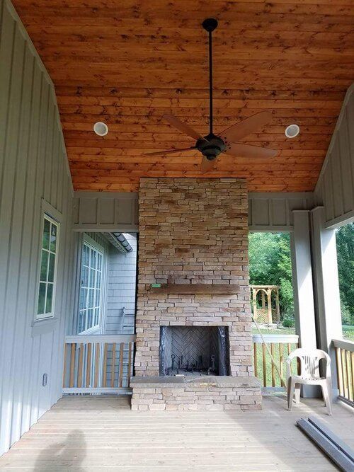 New mountain lake home