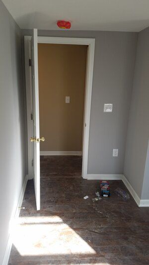 Tree damaged and remodeled home