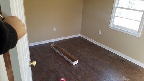 Tree damaged and remodeled home