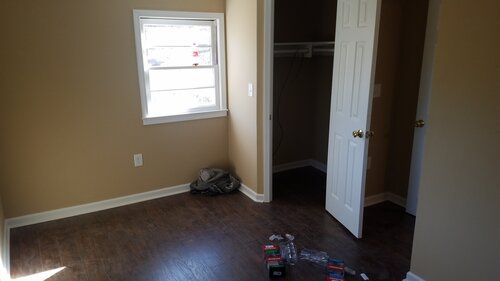 Tree damaged and remodeled home