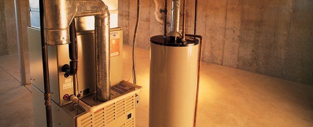 Water heater in the basement