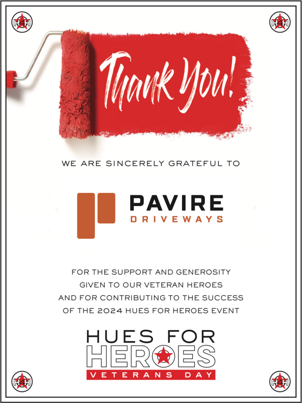 A Thank You! poster from the Pavire Driveways