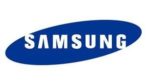 Samsung logo: White