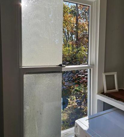 Before and after window cleaning, duchesney window washing