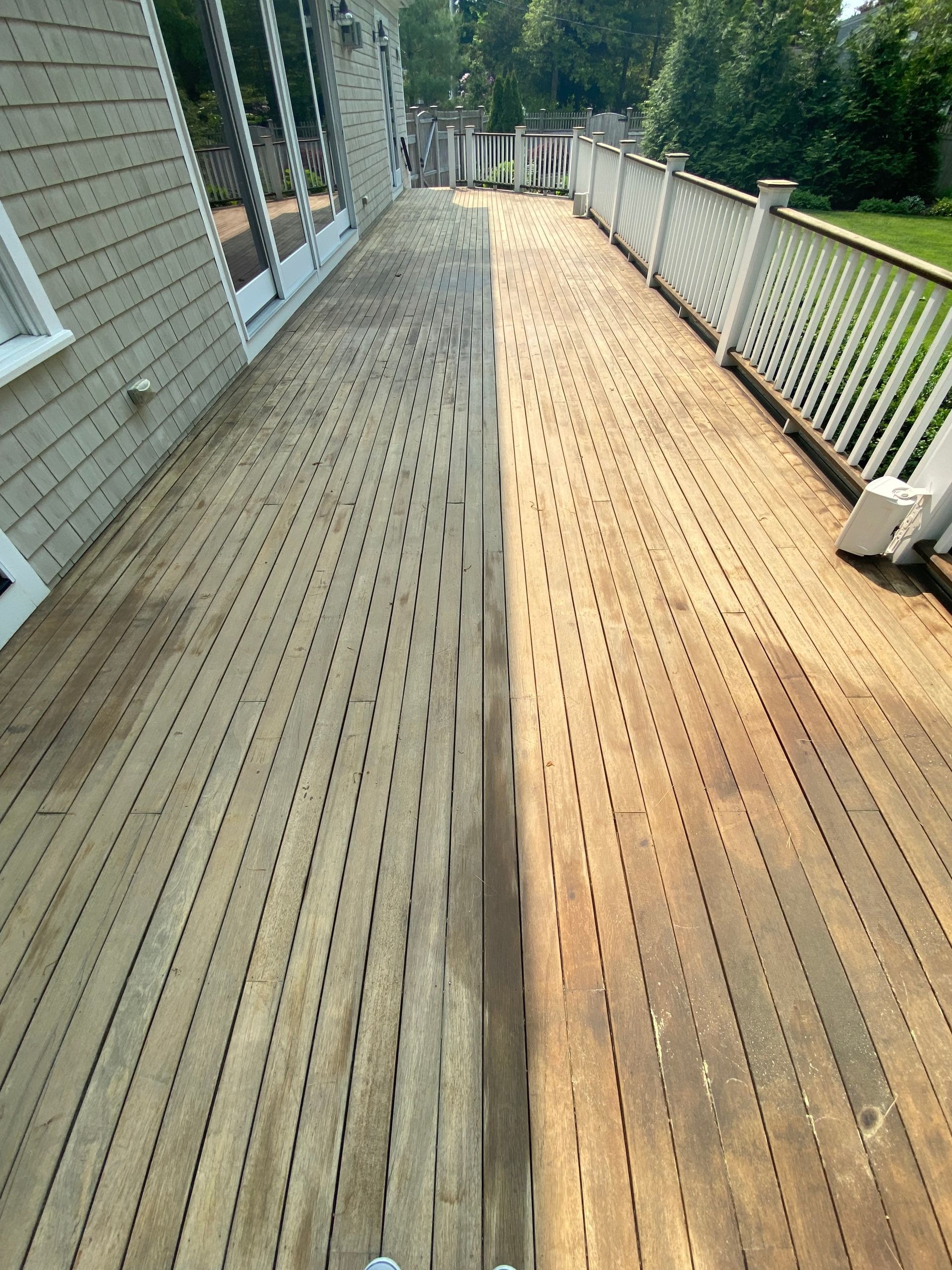 Deck, soft washing/wood restoration