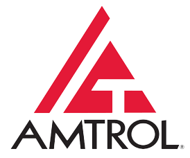 Red and white AMTROL logo: red triangle with white 