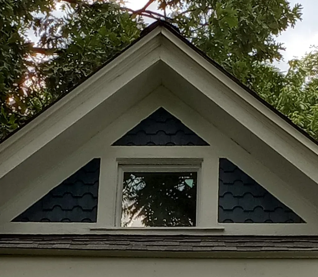 After photo of the roof of a house.