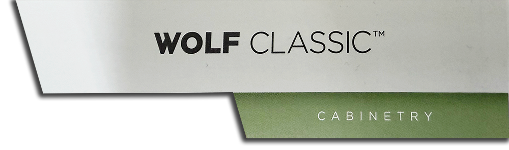 WOLF Classic Cabinetry banner