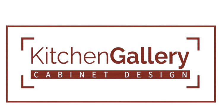 A kitchen gallery cabinet design logo on a white background.