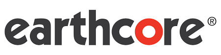 The Earthcore logo is black and red on a white background.