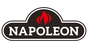 The Napoleon logo has a red flame.
