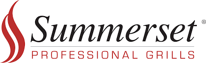 The logo for Summerset Professional Grills has a red flame on it.