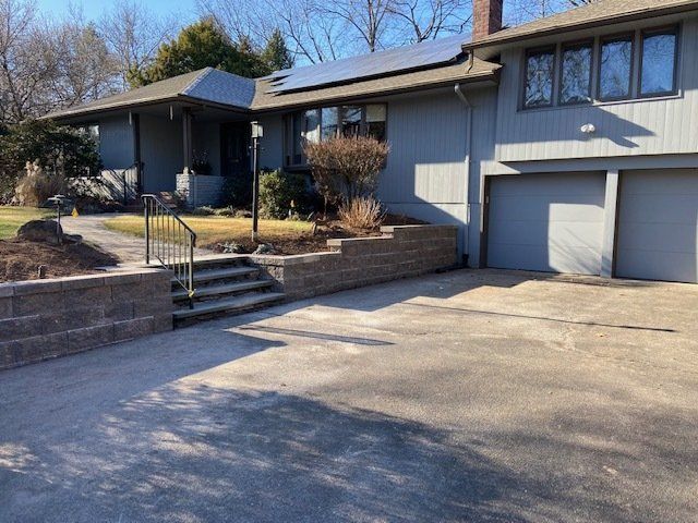 cement driveway