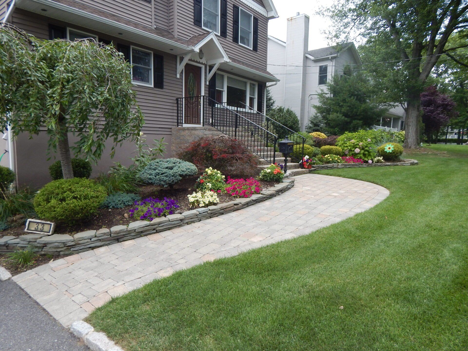 side view of house with beautiful landscape