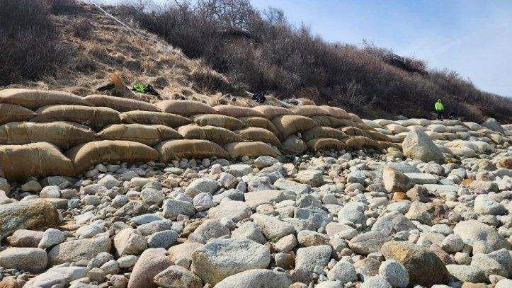 Geotextile bags service