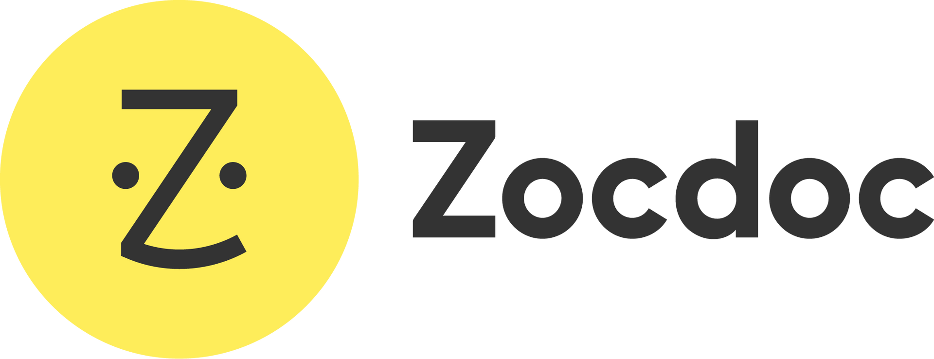 Zocdoc logo: yellow circle with a stylized