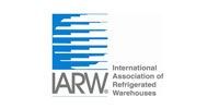 Logo of the International Association of Refrigerated Warehouses: blue graphic above