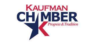 A logo for kaufman chamber progress and tradition