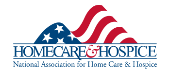 A logo for the national association for home care and hospice