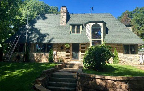 Residential house front view