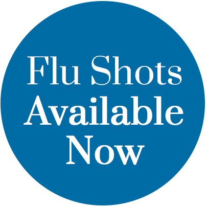 Flu shots available now
