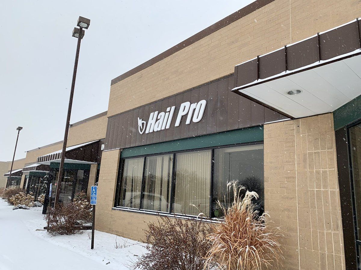 Front of Hail Pro building